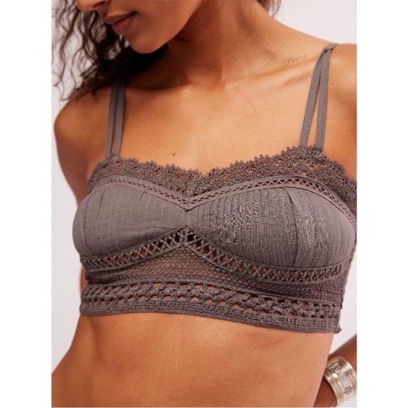 Free People Tallulah Bralette in Volcanic Glass Size Small $48 Retail NWT - Picture 4 of 7
